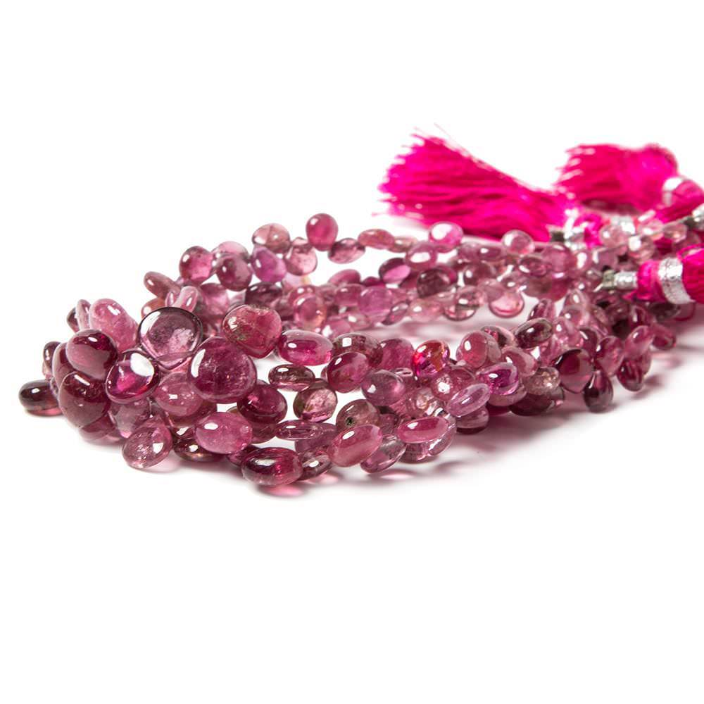 3x3-8x8mm Pink Tourmaline plain heart beads 65 pcs (ONLINE ORDER ONLY)