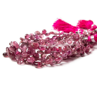 3x3-8x8mm Pink Tourmaline plain heart beads 65 pcs (ONLINE ORDER ONLY)