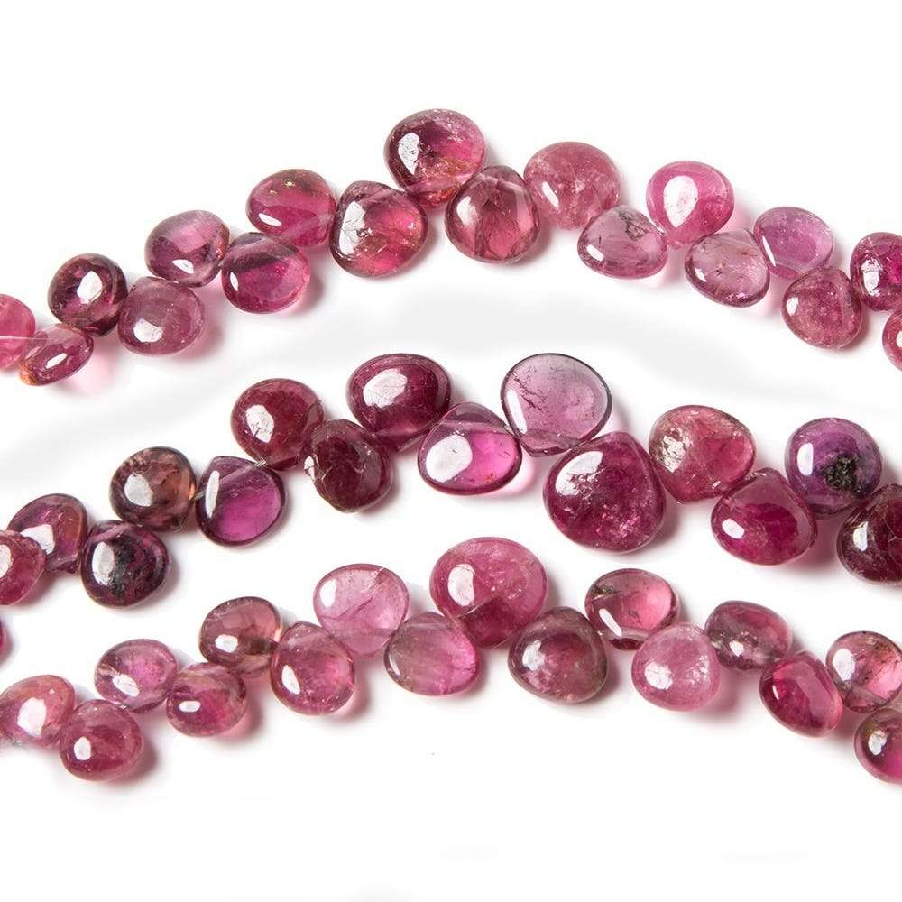 3x3-8x8mm Pink Tourmaline plain heart beads 65 pcs (ONLINE ORDER ONLY)