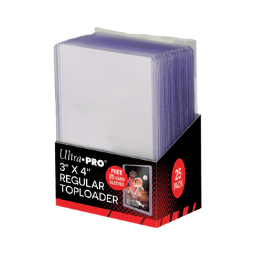 3" x 4" Clear Regular Toploaders and Soft Sleeves Bundle (25ct) for Standard Size Cards (Online Only)