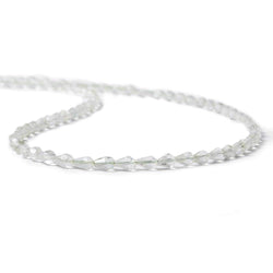 5x3mm Prasiolite Straight Drilled Faceted Tear Drops 14.5 inch 90 Beads (ONLINE ORDER ONLY)