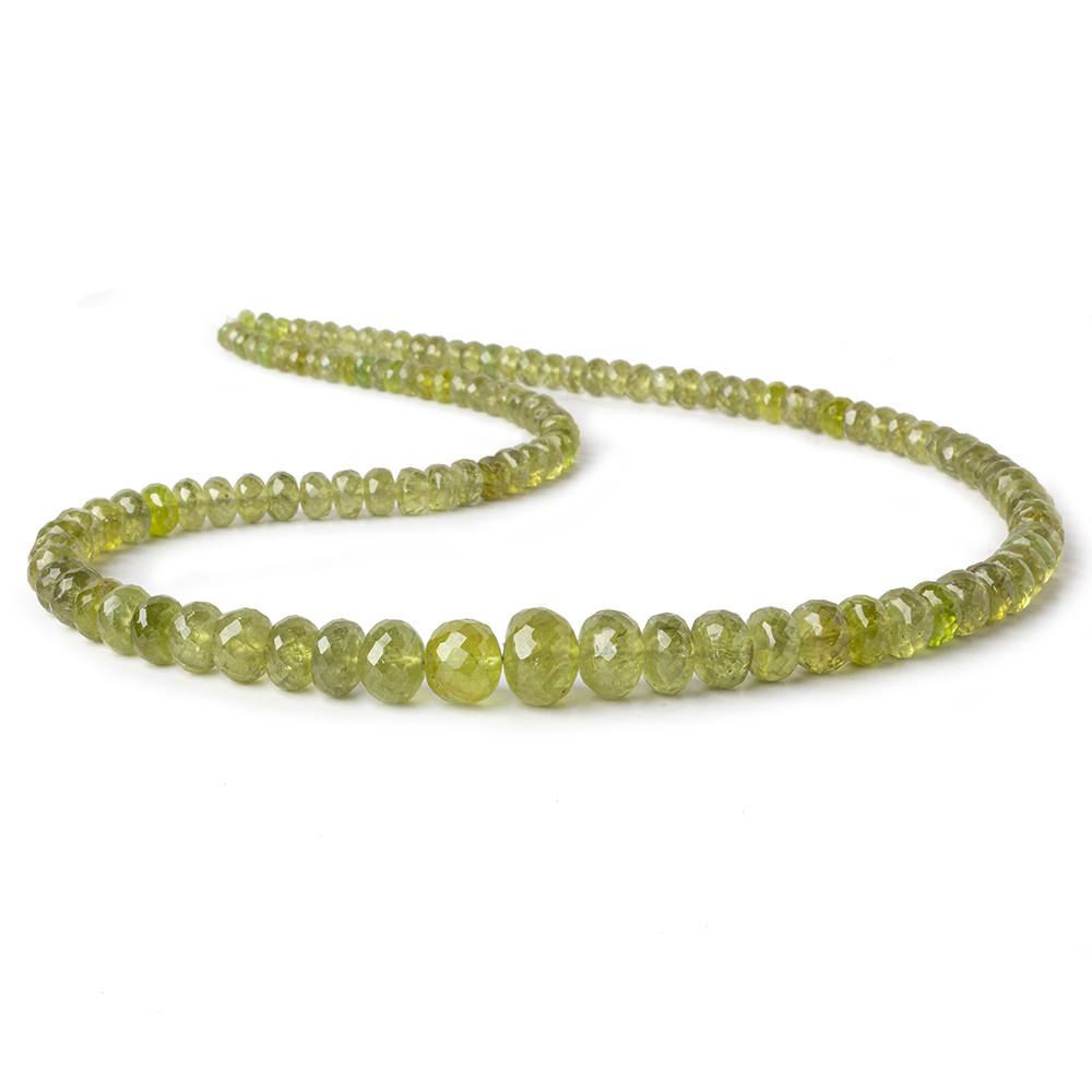 5.5-10.5mm Grossular Garnet faceted rondelles 18 inch 119 pieces AA (ONLINE ORDER ONLY)