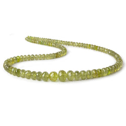 5.5-10.5mm Grossular Garnet faceted rondelles 18 inch 119 pieces AA (ONLINE ORDER ONLY)
