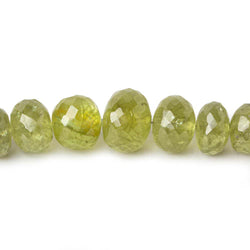 5.5-10.5mm Grossular Garnet faceted rondelles 18 inch 119 pieces AA (ONLINE ORDER ONLY)