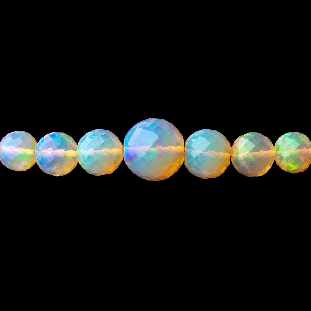 4-10mm Ethiopian Opal Faceted Round Beads 16.5 inch 88 pieces AAA (ONLINE ORDER ONLY)