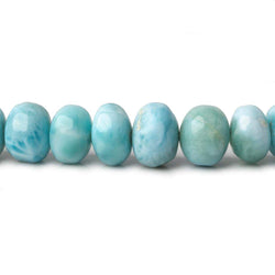 4-10mm Larimar plain rondelle beads 18 inch 115 pieces AAA (ONLINE ORDER ONLY)