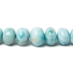 4-10mm Larimar plain rondelle beads 18 inch 130 pieces AA (ONLINE ORDER ONLY)