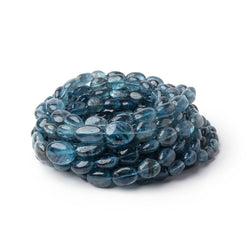 4-10mm Moss Aquamarine Plain Oval Beads 17.5 inch 64 pieces (ONLINE ORDER ONLY)