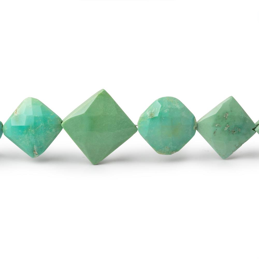 4-10mm Sleeping Beauty Turquoise Faceted Square Beads 18 inch 57 pieces (ONLINE ORDER ONLY)