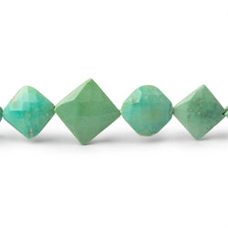 4-10mm Sleeping Beauty Turquoise Faceted Square Beads 18 inch 57 pieces (ONLINE ORDER ONLY)