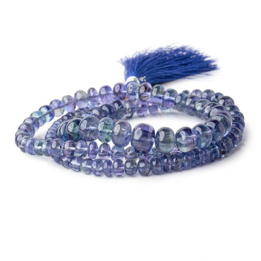 4-10mm Tanzanite Plain Rondelle Beads 21 inch 134 pieces AAA (ONLINE ORDER ONLY)