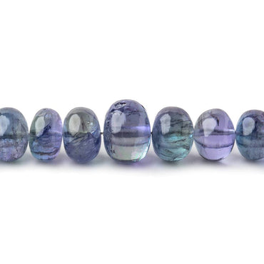 4-10mm Tanzanite Plain Rondelle Beads 21 inch 134 pieces AAA (ONLINE ORDER ONLY)