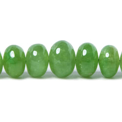 4-10mm Tsavorite Garnet Beads Plain Rondelle 18 inch 135 pieces (ONLINE ORDER ONLY)