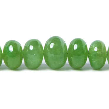 4-10mm Tsavorite Garnet Beads Plain Rondelle 18 inch 135 pieces (ONLINE ORDER ONLY)