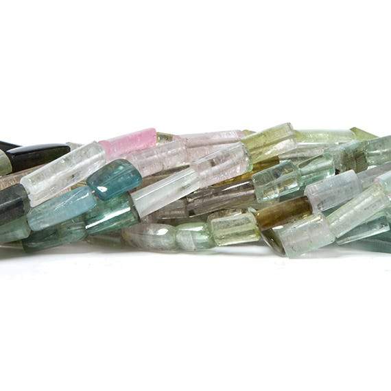 4-11mm MultiColor Tourmaline polished Crystal Beads 16 inch 40 pieces (ONLINE ORDER ONLY)