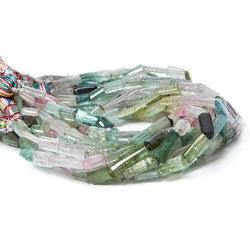 4-11mm MultiColor Tourmaline polished Crystal Beads 16 inch 40 pieces (ONLINE ORDER ONLY)