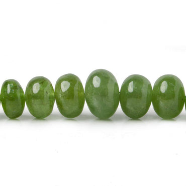 4-11mm Tsavorite Garnet plain rondelle beads 18 inch 133 beads (ONLINE ORDER ONLY)
