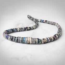 4-12.5mm Australian Opal Faceted Heishi Beads 16 inch 178 pieces AAA (ONLINE ORDER ONLY)