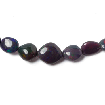 4 - 12mm Ethiopian Wollo Black Opal Plain Nugget Beads 60 pieces AA Grade (ONLINE ORDER ONLY)