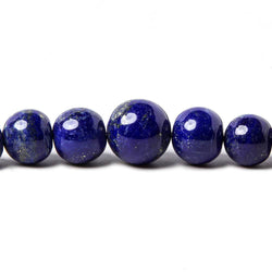 4-12mm Lapis Lazuli Plain Round Beads 18 inch 62 pieces (ONLINE ORDER ONLY)