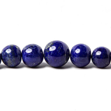 4-12mm Lapis Lazuli Plain Round Beads 18 inch 62 pieces (ONLINE ORDER ONLY)