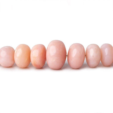 4-12mm Pink Peruvian Opal Plain Rondelle Beads 16 inches 98 pieces AAA (ONLINE ORDER ONLY)