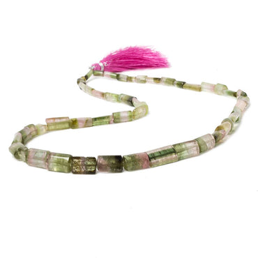 4-12mm Polychromatic Tourmaline Natural Crystal Tube Beads, AA Grade 50 peices (ONLINE ORDER ONLY)