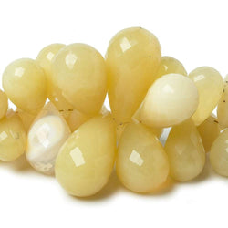 4-23mm Yellow Peruvian Opal Beads Tear Drop Briolette 5.5 inch 48 pieces (ONLINE ORDER ONLY)