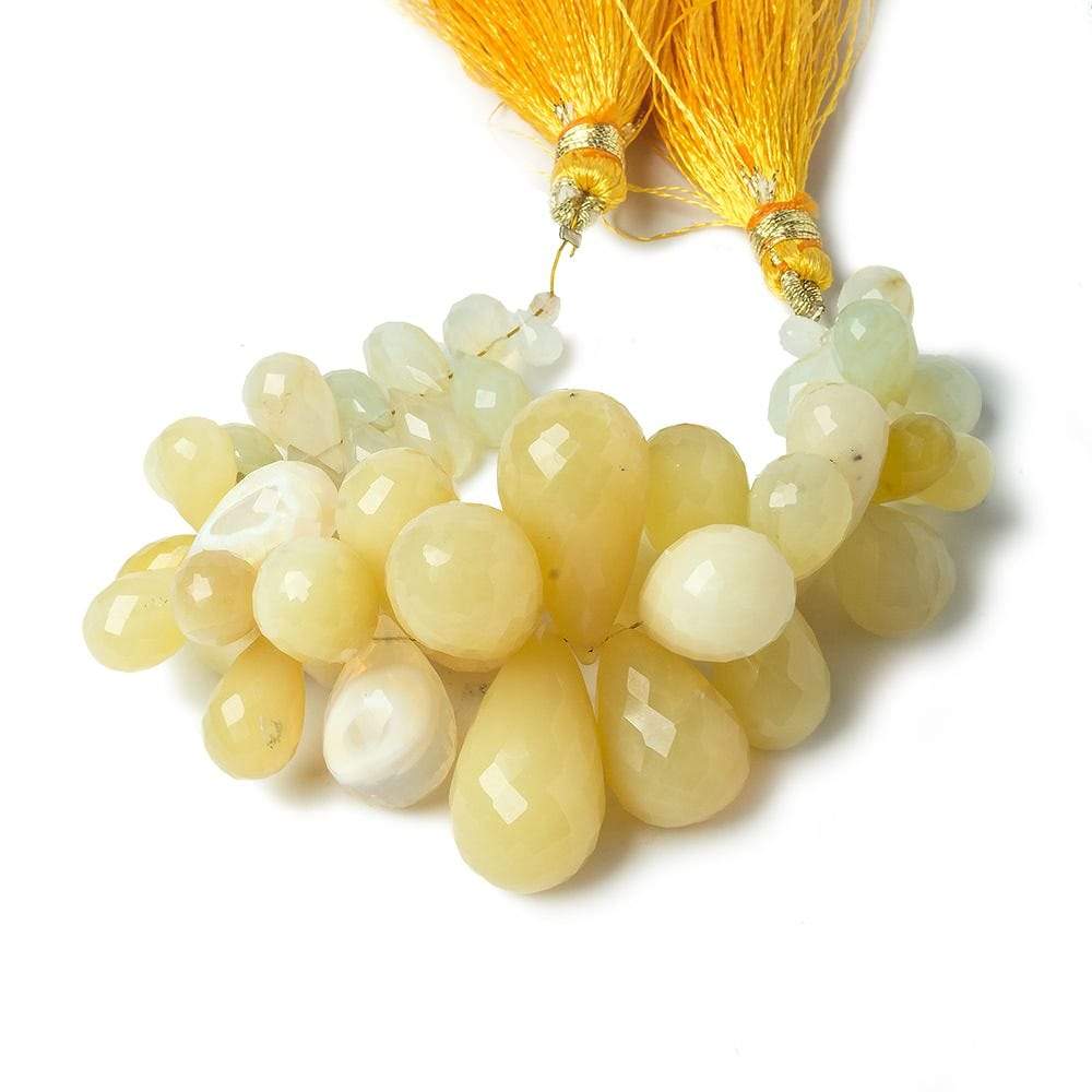 4-23mm Yellow Peruvian Opal Beads Tear Drop Briolette 5.5 inch 48 pieces (ONLINE ORDER ONLY)
