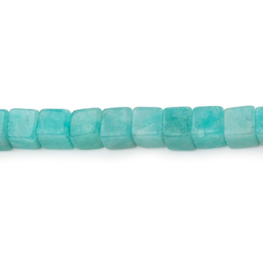 4-4.5mm Amazonite Plain Cube Beads 13.75 inch 78 pieces (ONLINE ORDER ONLY)