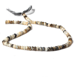 4-4.5mm Dendritic Opal faceted rondelle beads 13 inch 110 pieces (ONLINE ORDER ONLY)