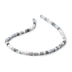 4-4.5mm Dendritic Opal Plain Cube Beads 13.75 inch 78 pieces (ONLINE ORDER ONLY)