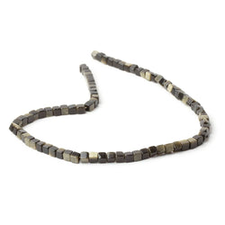 4-4.5mm Golden Sheen Obsidian Plain Cube Beads 13.75 inch 80 pieces (ONLINE ORDER ONLY)