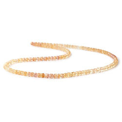 4-4.5mm Imperial & Precious Topaz Center Drilled Round Cabochons 18 inch 244 Beads (ONLINE ORDER ONLY)
