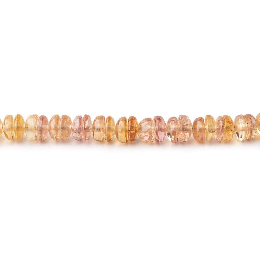 4-4.5mm Imperial & Precious Topaz Center Drilled Round Cabochons 18 inch 244 Beads (ONLINE ORDER ONLY)