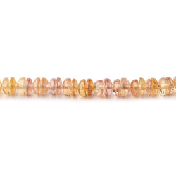 4-4.5mm Imperial & Precious Topaz Center Drilled Round Cabochons 18 inch 244 Beads (ONLINE ORDER ONLY)