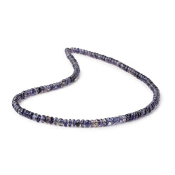 4-4.5mm Iolite Faceted Rondelle Beads 16 inch 153 pieces (ONLINE ORDER ONLY)