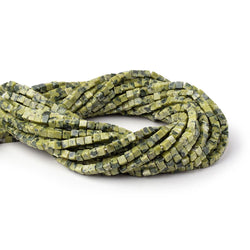 4-4.5mm Jadeite Plain Cube Beads 13.75 inch 76 pieces (ONLINE ORDER ONLY)