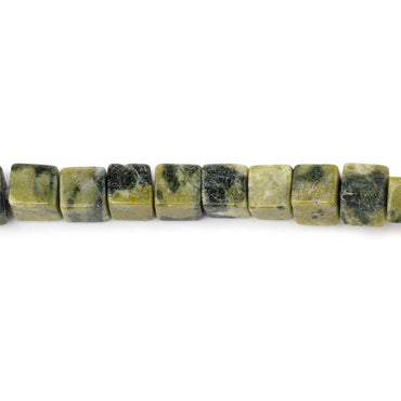 4-4.5mm Jadeite Plain Cube Beads 13.75 inch 76 pieces (ONLINE ORDER ONLY)