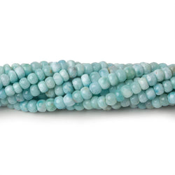 4-4.5mm Larimar plain rondelles 14 inch 115 beads A (ONLINE ORDER ONLY)