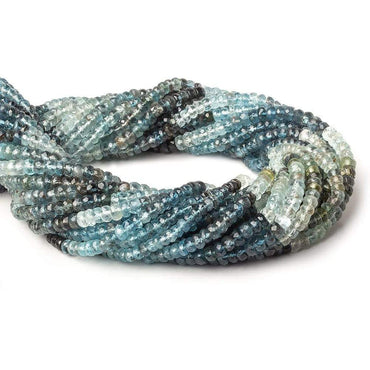 4-4.5mm Multi Moss Aquamarine faceted rondelle beads 14 inch 127 pieces (ONLINE ORDER ONLY)