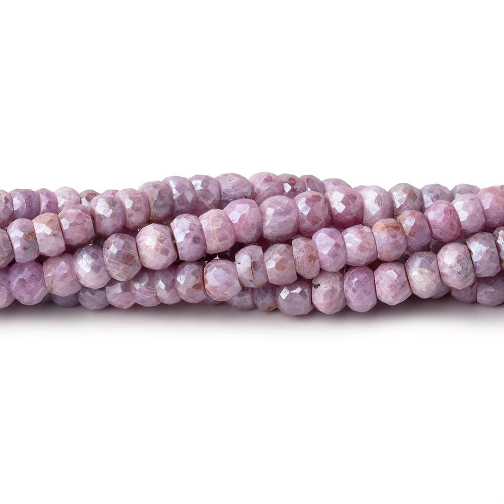 4-4.5mm Mystic Pink Sapphire Faceted Rondelle Beads 14 inch 100 pieces (ONLINE ORDER ONLY)