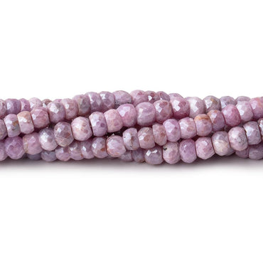 4-4.5mm Mystic Pink Sapphire Faceted Rondelle Beads 14 inch 100 pieces (ONLINE ORDER ONLY)