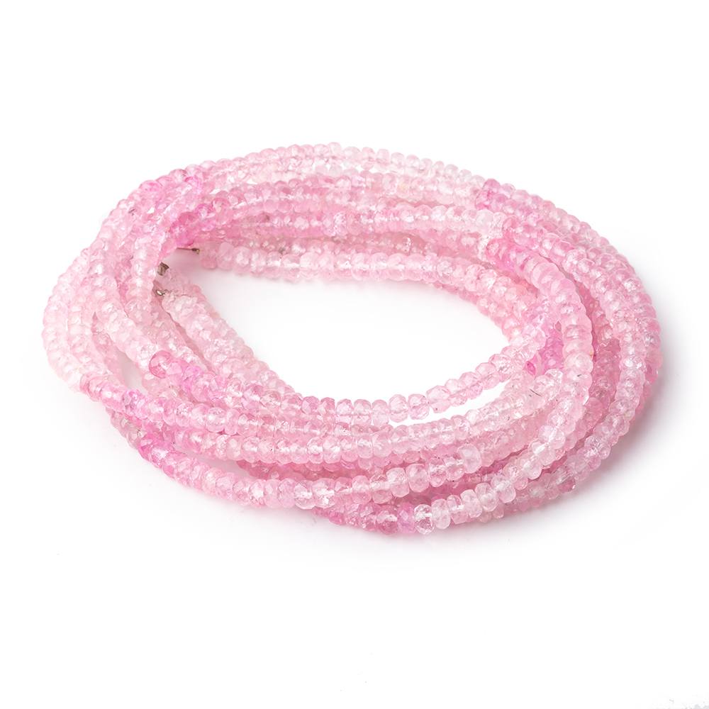 4-4.5mm Pink Burmese Tourmaline Faceted Rondelle Beads 16 inch 142 pieces AAA (ONLINE ORDER ONLY)