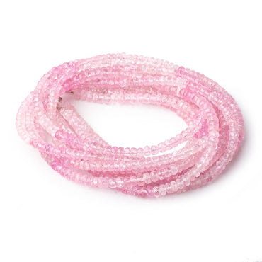 4-4.5mm Pink Burmese Tourmaline Faceted Rondelle Beads 16 inch 142 pieces AAA (ONLINE ORDER ONLY)