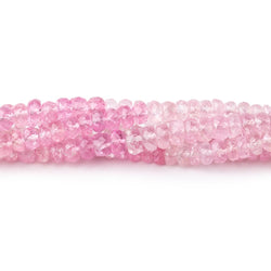 4-4.5mm Pink Burmese Tourmaline Faceted Rondelle Beads 16 inch 142 pieces AAA (ONLINE ORDER ONLY)