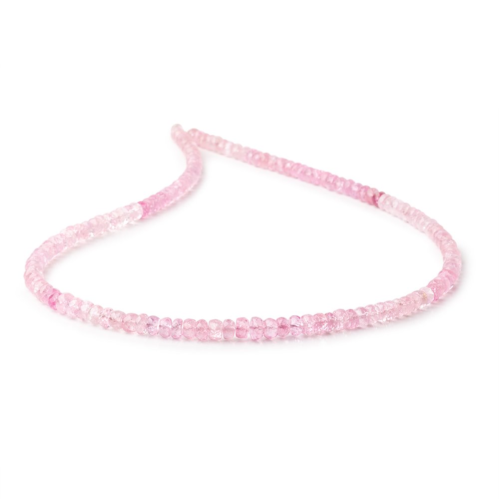 4-4.5mm Pink Burmese Tourmaline Faceted Rondelle Beads 16 inch 142 pieces AAA (ONLINE ORDER ONLY)