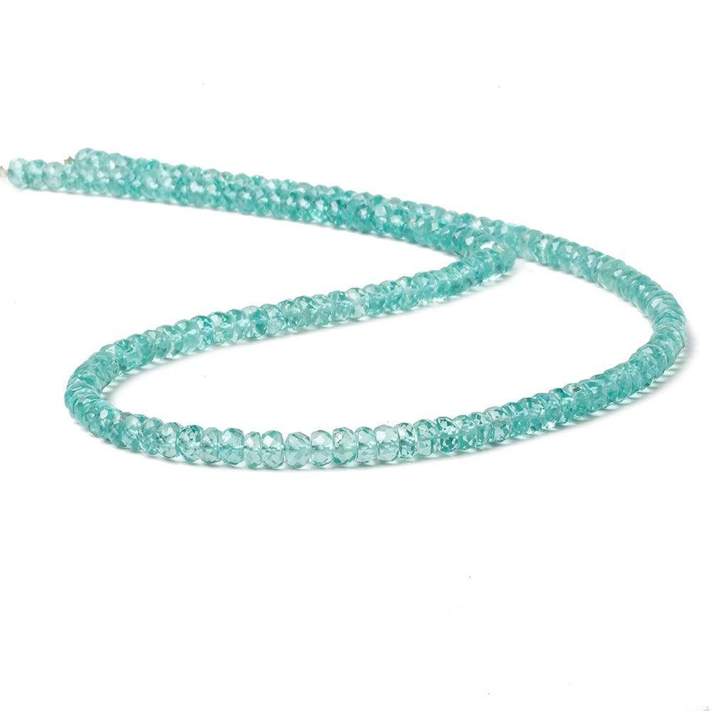 4-4.5mm Pool Blue Apatite faceted rondelle beads 16 inch 150 pieces AAA (ONLINE ORDER ONLY)