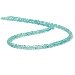 4-4.5mm Pool Blue Apatite faceted rondelle beads 16 inch 150 pieces AAA (ONLINE ORDER ONLY)