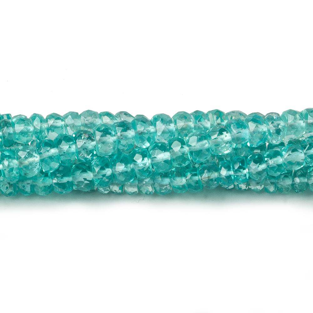 4-4.5mm Pool Blue Apatite faceted rondelle beads 16 inch 150 pieces AAA (ONLINE ORDER ONLY)